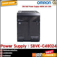 Power Supply OMRON S8VK-C48024 ,24VDC 20A 480W Input 85-264VAC ยึดราง  CH