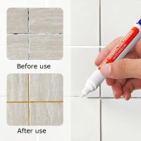 ▼ White Waterproof Tile Marker Grout Pen Wall Seam Pen 10Color Optionalfor Tiles Floor Bathroom Decontamination Seam Repair
