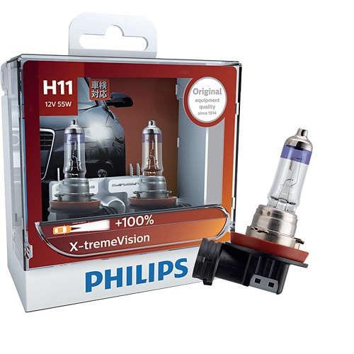 philips-หลอดไฟหน้ารถยนต์-x-treme-vision-100-3350k-h11