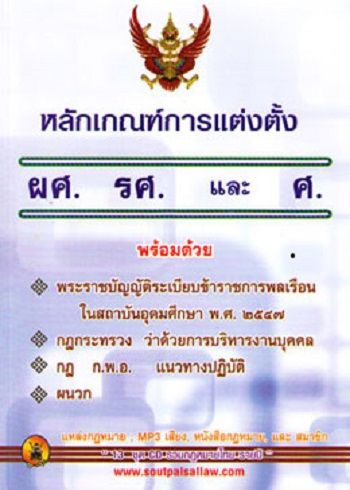 หลักเกณฑ์การแต่งตั้ง ผศ., รศ. ,และ ศ.