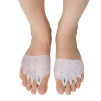 ❐₪ 1pair Breathable Silicone Toes Separator Pads Braces Forefoot Pain Relief Insoles Toe Orthopedic Corrector Foot Care Tools