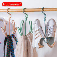 Houseeker รองเท้ากันลมชั้นวางรองเท้าราวตากมัลติฟังก์ชั่ระเบียงแห้งรองเท้าแขวน