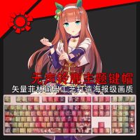 108 keys ชุดสวยดาร์บี้เงียบ suzuka ปุ่มกด PBT ปุ่มกดเรืองแสงอะนิเมะเล่นเกมหมวกที่สำคัญสำหรับ ANSI 61 87 104 108คีย์บอร์ด S