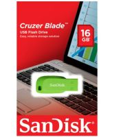 SanDisk Flash Drive CRUZER BLADE 16GB Green USB2.0 (SDCZ50C_016G_B35GE) Memory แฟลชไดร์ฟ แซนดิส ประกัน Synnex 5ปี