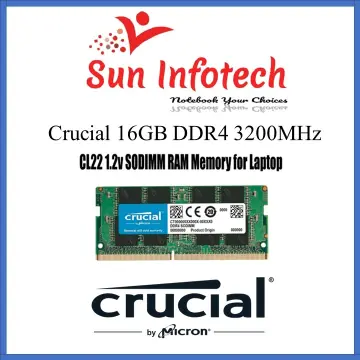 Buy Crucial 16GB DDR4 RAM 3200MHz CL22 Laptop Memory Online at