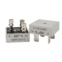 คอนแทคเตอร์2ชิ้นคอนแทค Kbpc5010ไดโอดไดโอดวงจรเรียงกระแสแบบสะพาน50a 1000V Kbpc 5010ไดโอดปรับกระแสไฟคอนแทค Electronica