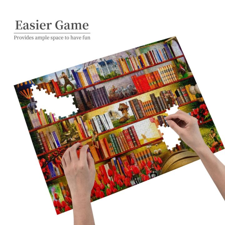 bedtime-stories-wooden-jigsaw-puzzle-500-pieces-educational-toy-painting-art-decor-decompression-toys-500pcs
