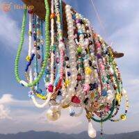 Colorful Beads Necklace Star Smiley Choker Jewelry Accessories