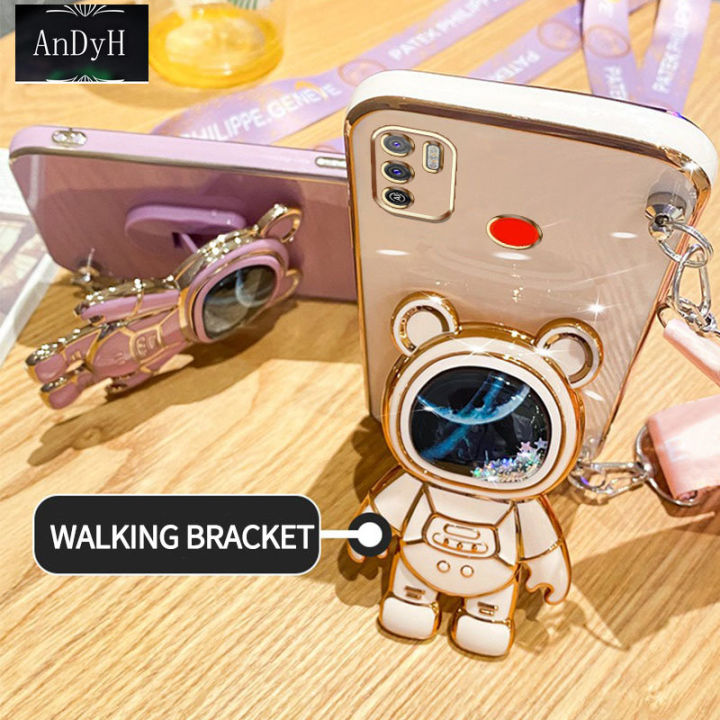 andyh-nbsp-casing-nbsp-for-infinix-tecno-spark-6-air-tecno-spark-5-air-phone-nbsp-case-nbsp-cute-nbsp-3d-nbsp-starry-nbsp-sky-nbsp-astronaut-nbsp-desk-nbsp-holder-nbsp-with-lanyard