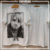 NIRVANA Kurt Cobain 1994 THE END OF MUSIC เสื้่อวง เสื้อทัวร์ เนวาน่า วินเทจ papamama vintage เสื้อยืดผ้าฝ้าย