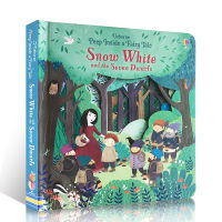 Usborne หนังสือ Peep Inside A Fairy Tale Snow White and The Seven Dwarfs 3D Flip Book Kids Story Book Bedtime Reading Book English Learning หนังสือเด็กภาษาอังกฤษ ภาพสามมิติ หนังสือเด็ก หนังสือเด็ก  หนังสือเด็กภาษาอังก