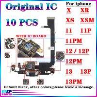 10 ชิ้น / ล็อตเดิม IC Usb Dock Charger โมดูลสําหรับ Iphone X XR XS 11 12 13 Pro Max การชาร์จ Flex Board Cable Repair Port