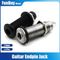 Threaded Cylinder Electric Guitar Pickup Endpin Jack Output Input Jack Plug Sockets 1/4" 6.35mm for Electric Guitarra Guitar Bass Accessories