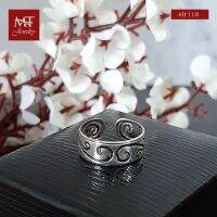 MT แหวนนิ้วเท้าเงินแท้ สลักลาย สวยงาม Solid 925 Sterling Silver Toe Ring (str118) MT Jewelry มณีธารา