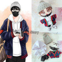 Genuine  20CM Sean Xiao Zhan Doll Clothes Set Airport Sweater Cardigan Hat Pants The Untamed Toy Dolls Accessories