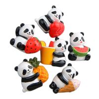 ∏ Free Shipping Wholesale Fridge magnet Resin refrigerator Magnetic Stickers Cute pet Panda Fruit Fridge Magnet Home Decor