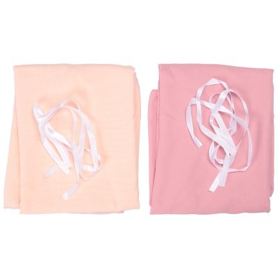Silky Crinkle Chiffon Table Runner (Set of 2) for Sweetheart Table Wedding Party Bridal Shower Decoration
