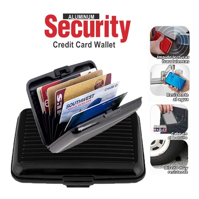 Aluminium Data Secure Indestructible Aluma Credit Debit Card Holder Wallet 