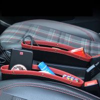 [HOT HOT SHXIUIUOIKLO 113] Universal Car Organizer Storage Car Seat Slit Gap Pocket Driver Seat Catcher Cup Holder อุปกรณ์เสริมในรถยนต์ PU Leather