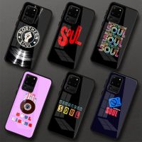 Northern Soul Phone Case For Samung A32 A51 A52 NOTE 10 20 S10 S20 S21 S22 Pro Ultra Black PC Glass Phone Cover