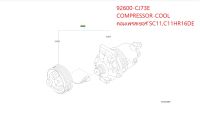 คอมเพรสเซอร์ TIDA SC11 , C11 HR16DE  92600-CJ73E COMPRESSOR-COOL