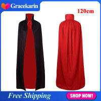 ❥Gracekarin Online Adult Long Cape Hood Masquerade Halloween Costume Dress Smock Hooded Cloak (120/150/ 170 cm Optional)