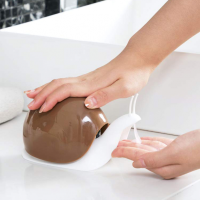 120Ml Snail Shap Soap Dispenser น้ำยาทำความสะอาดผิวหน้าแบบพกพาจัดระเบียบขวดแชมพูเจลอาบน้ำและโลชั่น Storage Bottles