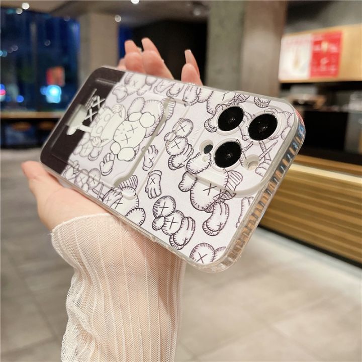 เคสรูปการ์ตูนหมีน่ารักสำหรับ-oppo-a78-4g-2023ซิลิโคนใสนิ่มเคสโทรศัพท์-oppo-a78-nfc-กระเป๋าใส่บัตรใหม่กันกระแทกฝาครอบหลัง-oppoa78-nfc