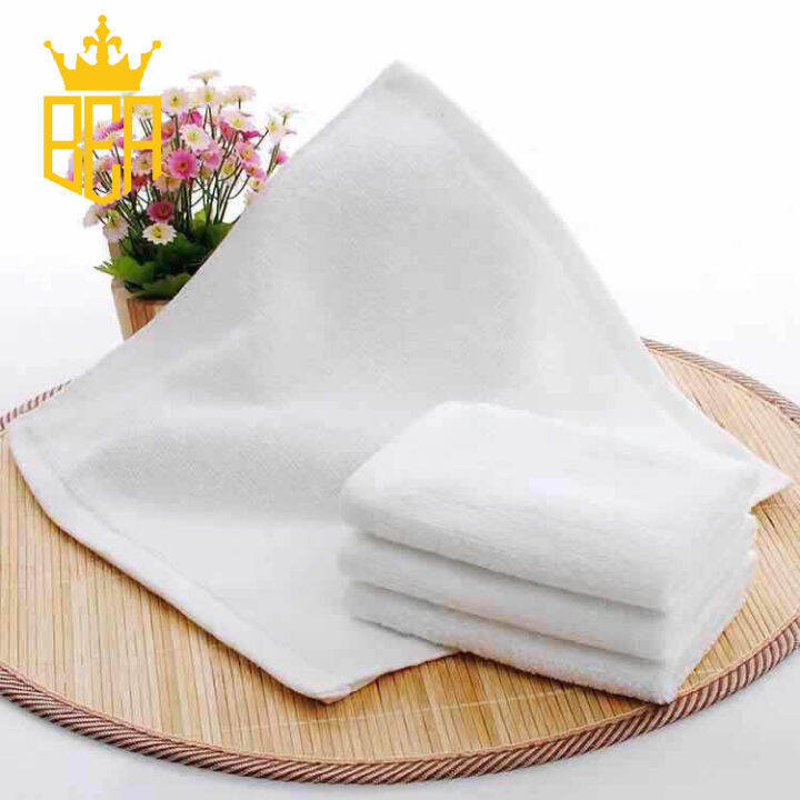 Cotton White Face Towel 12 pcs | Lazada PH