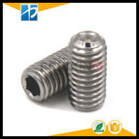 10ชิ้น/ล็อต M5 * L = 3-60มม. Sus304 Din916สแตนเลส Hex Socket Cup Point Set Grub Screw