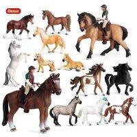 หุ่นฟิกเกอร์แอคชั่นรูปสัตว์รูปม้าไซเดล Steed Clydesdale ประเภทสัตว์ในฟาร์มมีเสถียรภาพสำหรับผู้ขับขี่ม้าขี่ม้าของเล่นหุ่นแอ็กชันสำหรับเด็กรูปแกะสลักจากพีวีซี