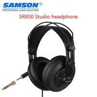 SAMSON SR850 หูฟังมอนิเตอร์อ้างอิงสตูดิโอมืออาชีพของ ดั้งเดิมหูฟังออกแบบกึ่งเปิดของหูฟังแบบไดนามิกบรรจุภัณฑ์ใหม่และที่ปิดหูกันหนาวอันหรูหรา