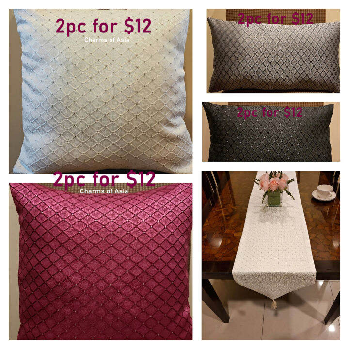 (SG seller, ready stock) Cushion cover square and rectangle matching
