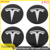 ? AM 4pcs WHEEL Center HUB CAP KIT สำหรับ Tesla รุ่น3 Y Tesla Accessories