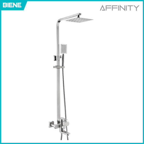 [AFFINITY] Squaro Stainless Steel Rain Shower Set Lazada Singapore