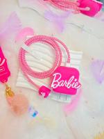 ชุดถนอมสายชาร์จ ลายบาร์บี้ฮิตมาก Barbie ถนอมสายชาร์จหัวโตAL ขนาดหัวชาร์จ18/20w สินค้าพร้อมส่ง