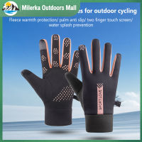 1คู่ผู้ชายผู้หญิงถุงมือเต็มนิ้วหนา Windproof เย็นหลักฐานหน้าจอสัมผัสกลางแจ้งวิ่งขี่ถุงมือสกี