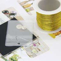 【CW】 20m/Ball Glitter Gold Sliver Cords Threads Gifts Sewing Accessaries Supplies