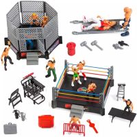 ของเล่นโมเดลนักมวยปล้ํา WWE พร้อมแหวนมวยปล้ํา สําหรับเด็ก 32 ชิ้น