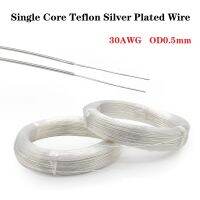 3M 30AWG Single Core เทฟล่อนลวดชุบเงินเทฟลอนที่อุณหภูมิสูง PTFE หูฟังมีสายลวด