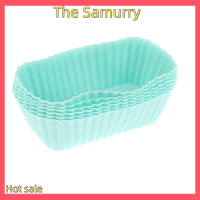 Samurry ✨Hot Sale✨ Car แม่พิมพ์ซิลิโคนคัพเค้กทรงสี่เหลี่ยม6ชิ้นแม่พิมพ์อบคัพเค้ก