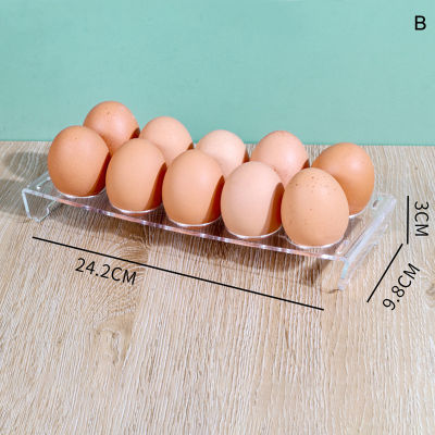 [Moneline] 6 10หลุมกล่องพลาสติกเก็บไข่ตู้เย็นผู้ถือจอแสดงผลผู้จัด