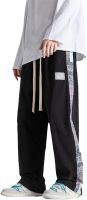 Mens Print Straight Pants Spring Summer Oversized Casual Men Trousers Loose Sweatpants Man Wide Leg Pants