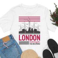 【HOT】2023ใหม่ Unisex City Landmark พิมพ์เสื้อยืดสีขาวผู้หญิงแบบสบายๆ Y2k Tops ชายเสื้อรอบคอเสื้อผ้าแฟชั่น Harajuku เสื้อผ้า100%cotton