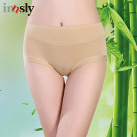 Bamboo Fiber Women Panties High Waist Big Size Comfort Breathable Antibacterial Female Underwear