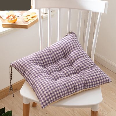 【CW】♛✴  Japanese-style Striped Print Cushion Household Office Sedentary Thicken Soft Non-slip
