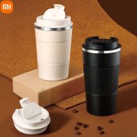 ► Xiaomi 380/510ml Winter Car Cup Coffee Cup Portable Thermos Cup Male and Female Students Coffee Cup Stainless Steel Thermos Cup