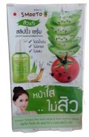 Smooto Tomato Aloe Snail White &amp; Acne Sleeping Serum ( 1 กล่อง = 6 ซอง)