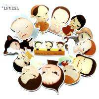 LFYE5L 13Pcs Caricature Nara สติกเกอร์รถนารา อุปกรณ์ตกแต่งรถยนต์ กาวในตัว Nara Phone decal จัดแต่งทรงผมรถ กราฟฟิตี แล็ปท็อป