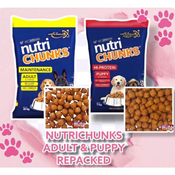 【READY STOCK】 NUTRICHUNKS MAINTENANCE NUTRICHUNKS HI PROTEIN DOG FOOD 1